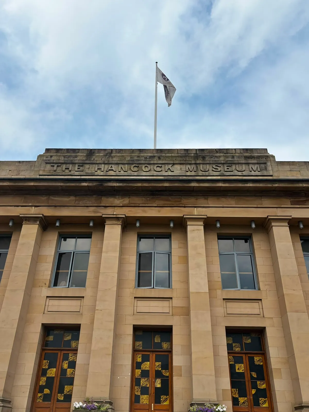 The Grade II listed sandstone facade of the museum