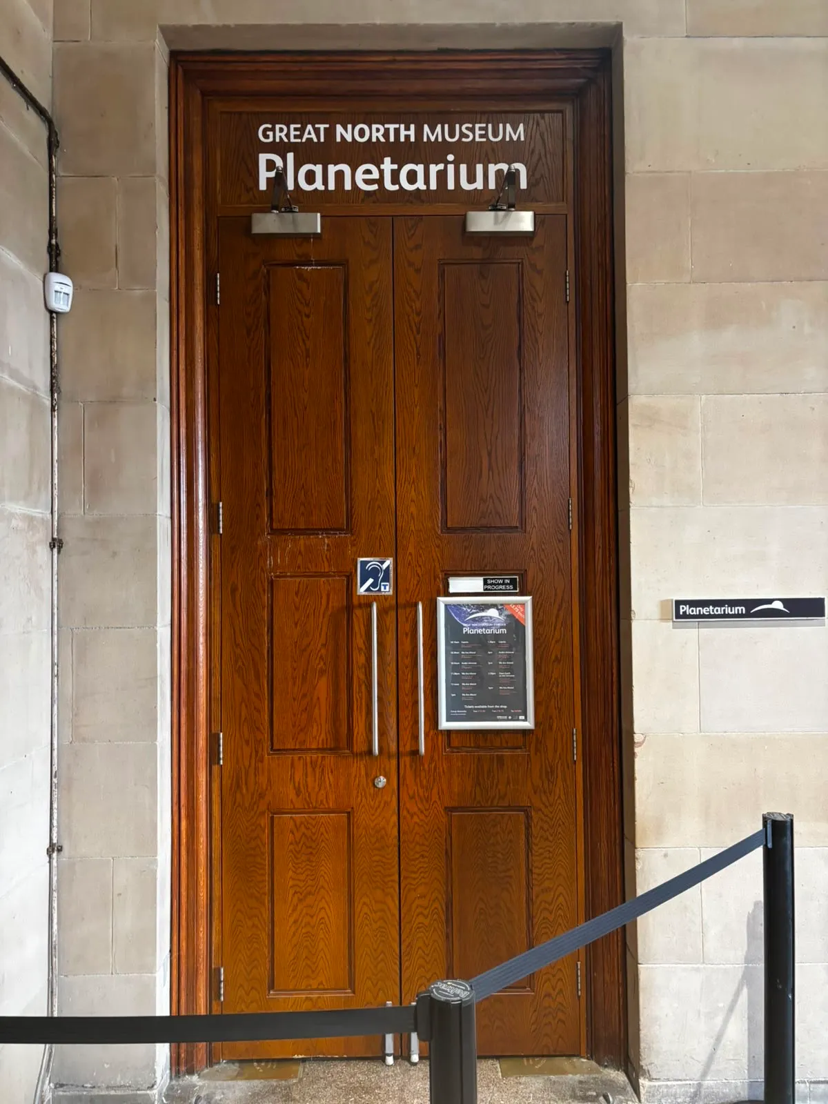 Fire doors serving the museum planetarium